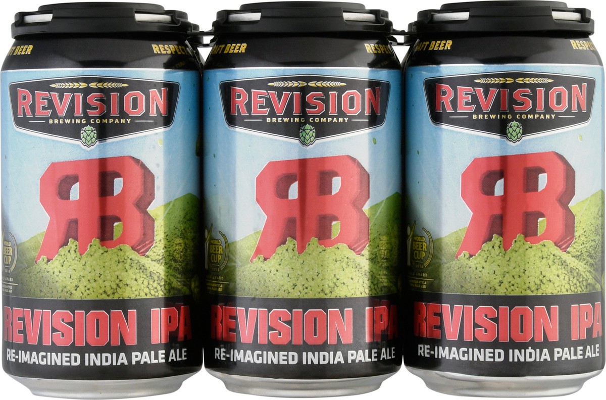 slide 8 of 12, Revision Revision IPA Re-Imagined India Pale Ale 6-12 fl oz Cans, 6 ct