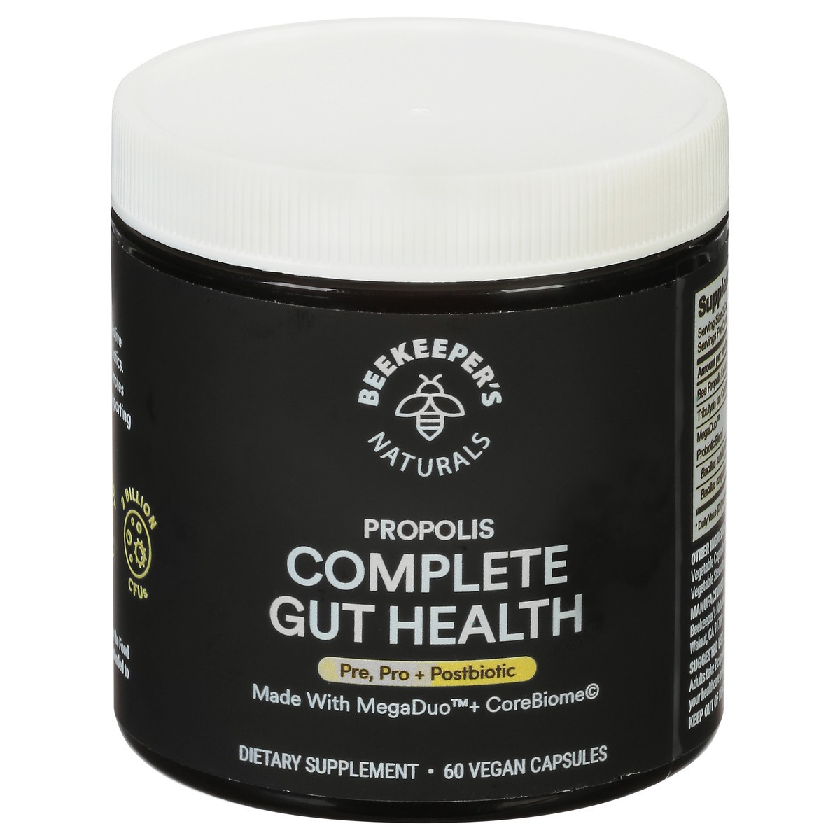 slide 1 of 5, Beekeeper's Naturals Complete Gut Health Propolis 60 Capsules, 60 ct