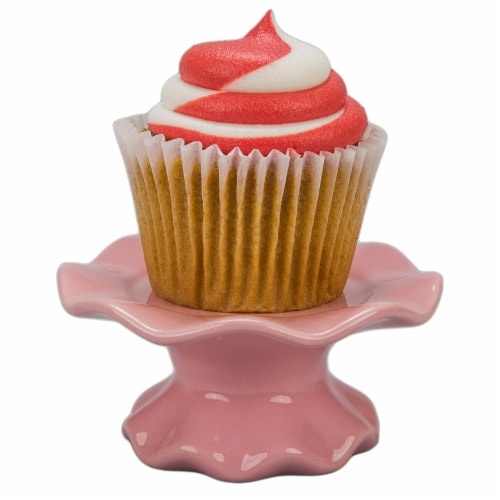 slide 1 of 1, Holiday Home Cupcake Stand - Pink, 1 ct