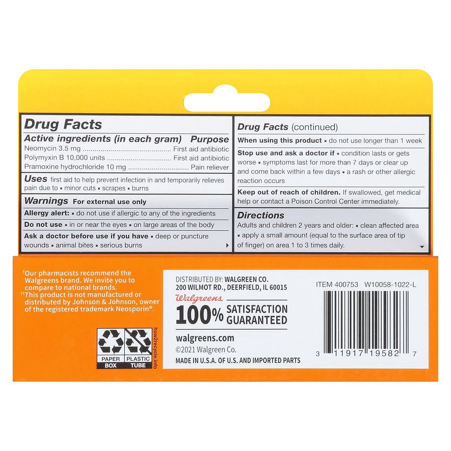 slide 2 of 5, Walgreens Maximum Strength Multi-Antibiotic Pain Relief Cream, 1 oz