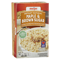 slide 29 of 29, Meijer Maple & Brown Sugar Instant Oatmeal, 10 ct