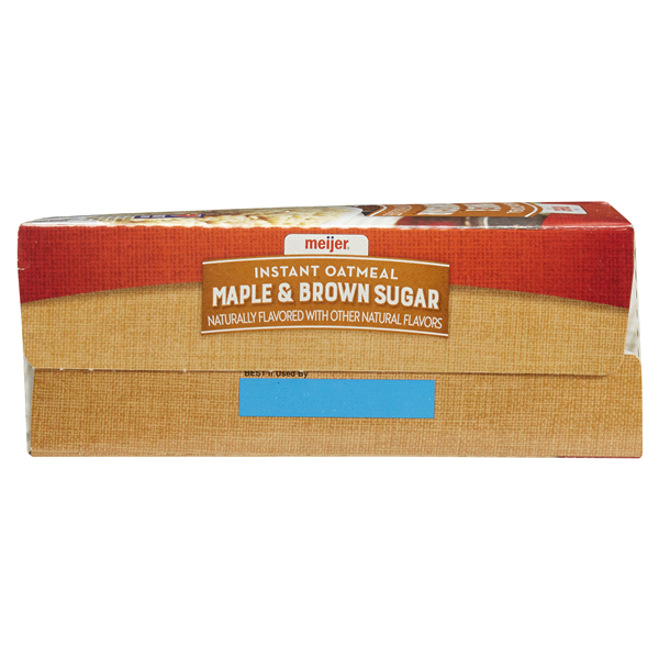 slide 9 of 29, Meijer Maple & Brown Sugar Instant Oatmeal, 10 ct