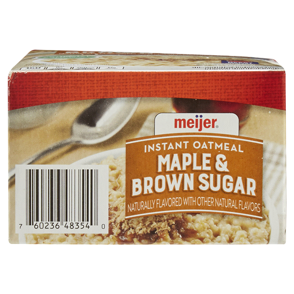 slide 5 of 29, Meijer Maple & Brown Sugar Instant Oatmeal, 10 ct