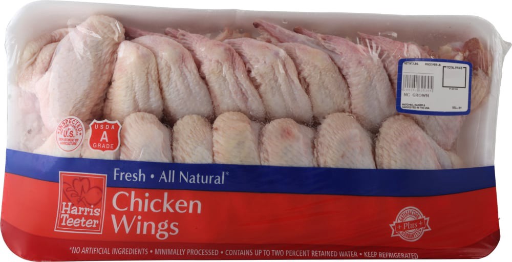 slide 1 of 2, Harris Teeter Chicken Wings Value Pack, per lb
