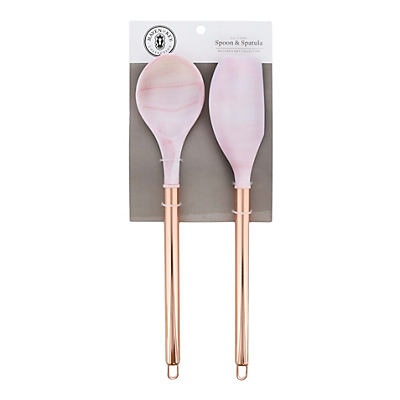 slide 1 of 1, Haven & Key Mother's Day Collection Rose Gold Silicone Spoon & Spatula, 2 ct