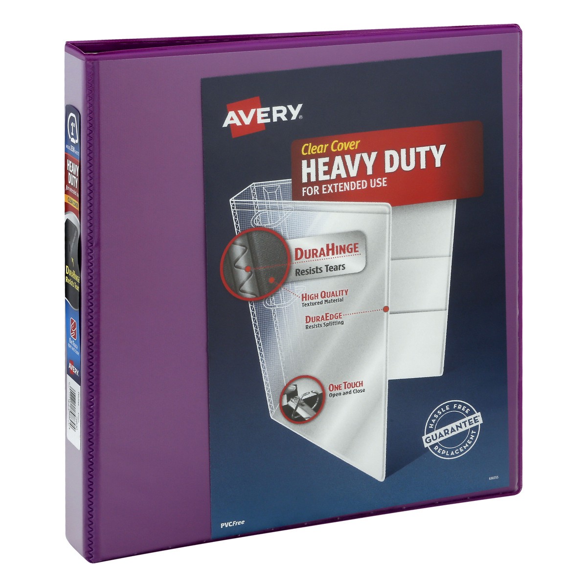 slide 2 of 9, Avery Heavy Duty Clear Cover 1 Inches Binder 1 ea, 1 ct