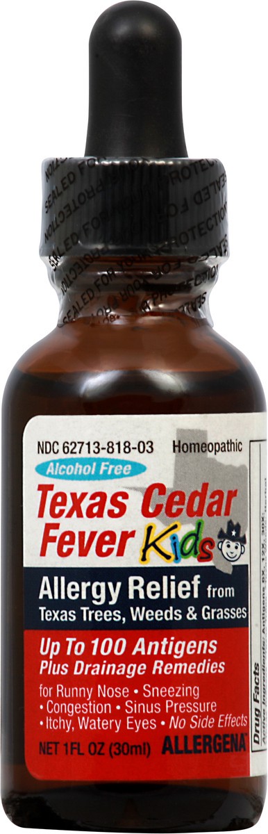 slide 3 of 7, Progena Allergena Texas Cedar Fever Kids, Sublingual Immunotherapy, 1 oz