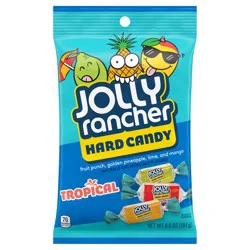 Jolly Rancher Assorted Tropical Fruit Flavors Hard Candy Bag, 6.5 oz