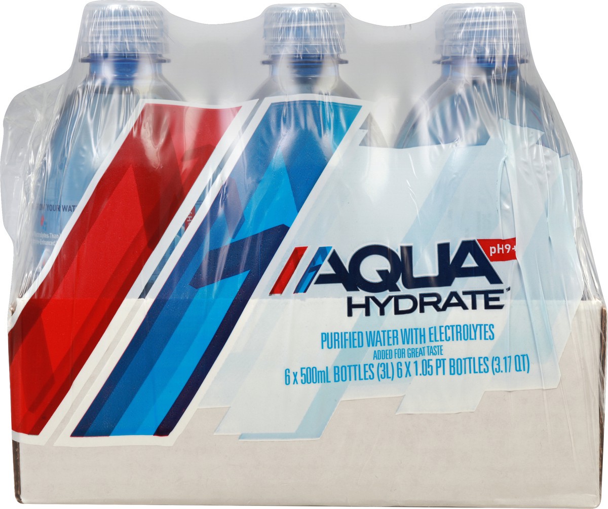 slide 5 of 6, AQUAhydrate Purified Water 6 ea, 6 ct; 16.9 fl oz