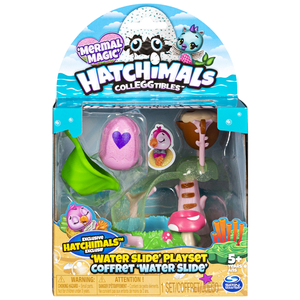 slide 1 of 1, Hatchimals CollEGGtibles, Water Slide Playset with Exclusive Mermal Magic Hatchimals CollEGGtible, for Kids Aged 5 and Up, 1 ct