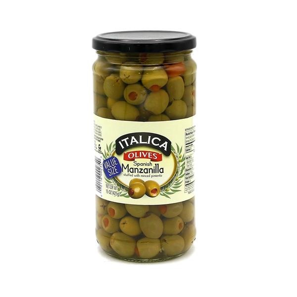 slide 1 of 1, Italica Olives Manzanilla, 15 oz