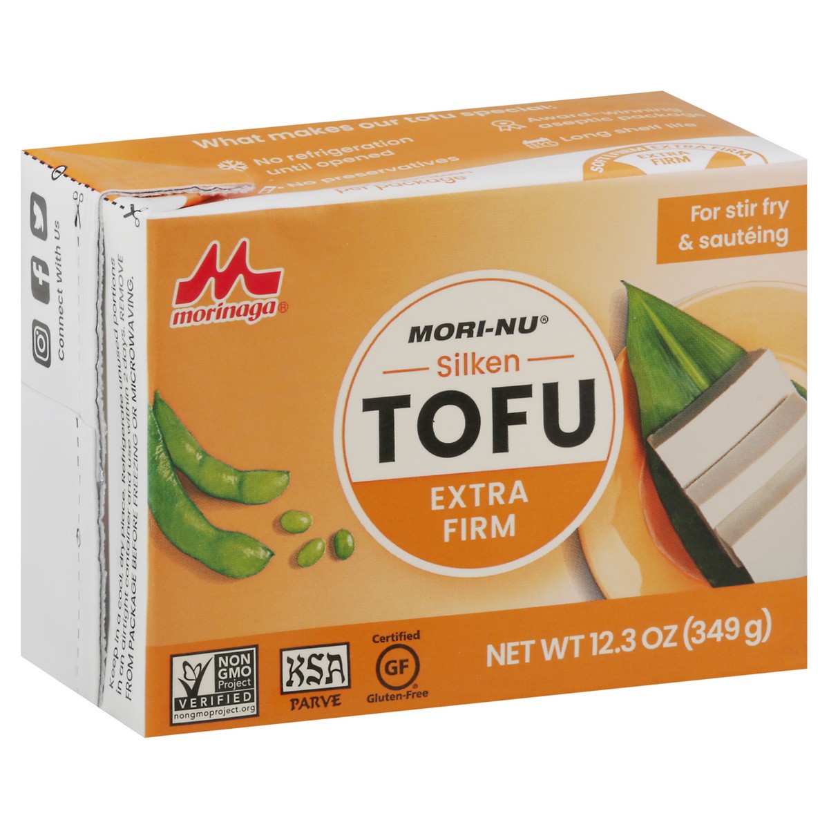 slide 6 of 14, Mori-Nu Silken Extra Firm Tofu 12.3 oz, 12.3 oz