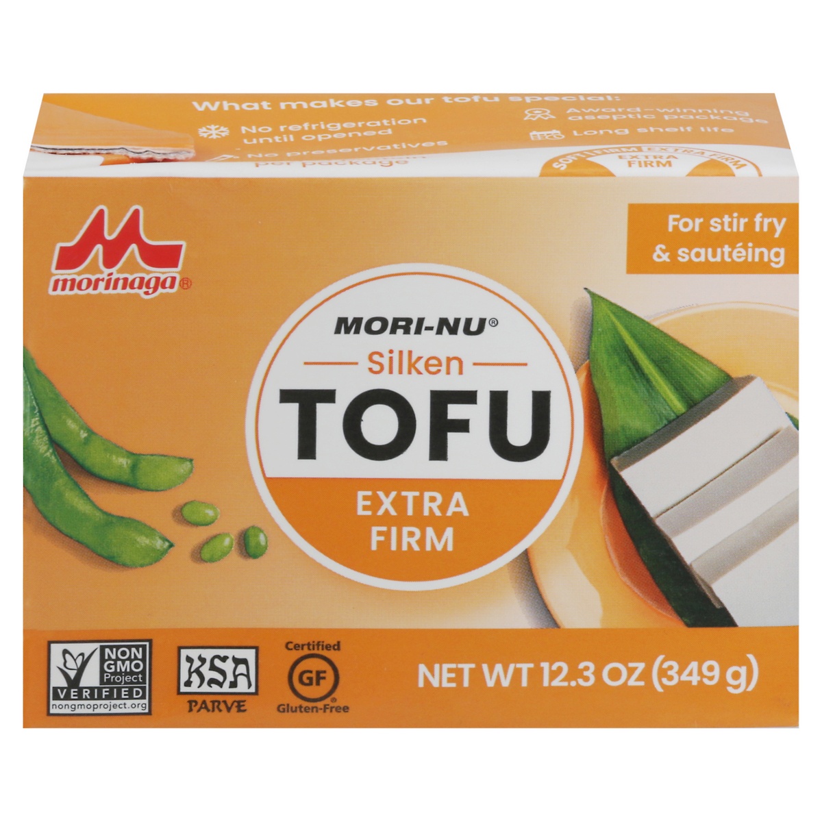 slide 1 of 1, Mori Nu Extra Firm Tofu, 12.3 oz