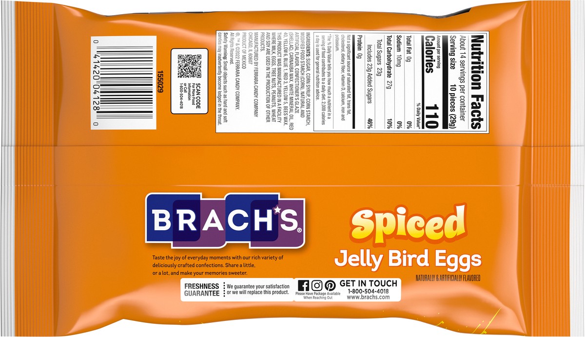 slide 2 of 13, BRACH'S 04128 155029 Spiced Jelly Bird Eggs LDB 3d 14.5oz No-PMT, 14.5 oz