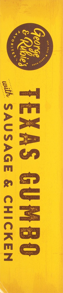 slide 8 of 12, George & Rubie's Favorites Spicy Texas Gumbo with Sausage and Chicken 38 oz, 38 oz