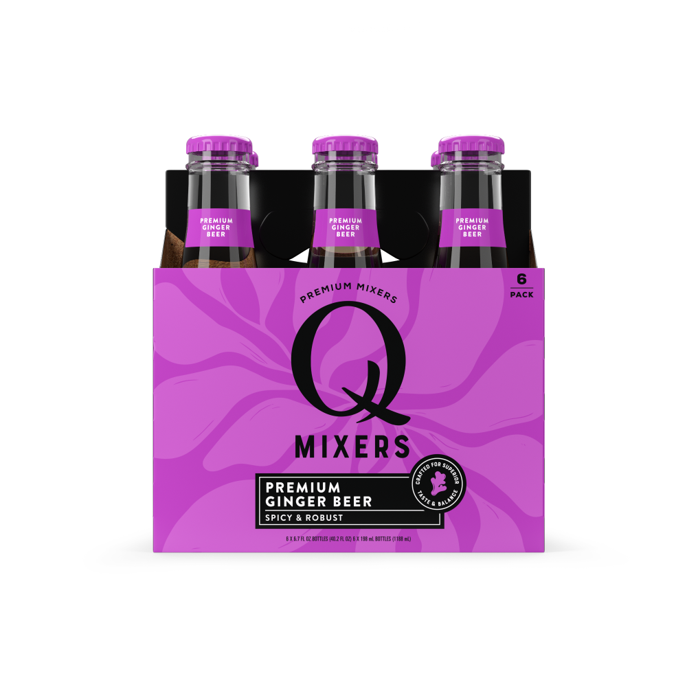 slide 1 of 1, Q Mixers Ginger Beer Bottles, 6 ct / 6.7 fl oz