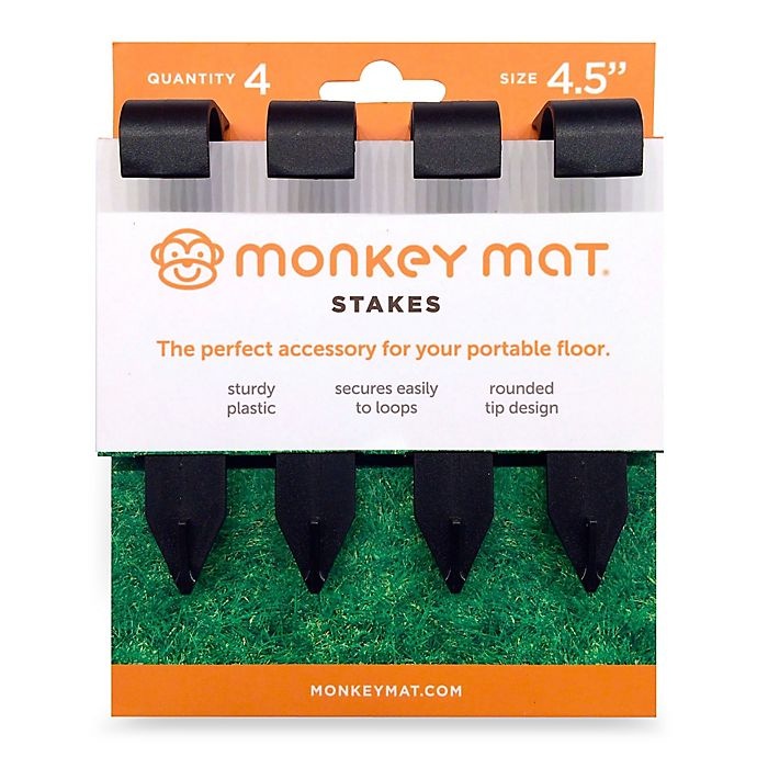 slide 1 of 1, Monkey Mat Monkey Mat Stakes, 4 ct