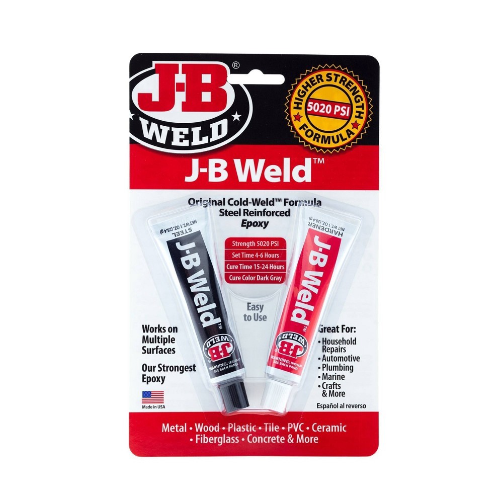 slide 5 of 5, J-B Weld Original Cold Weld Formula, Steel Reinforced Epoxy, 6 ct