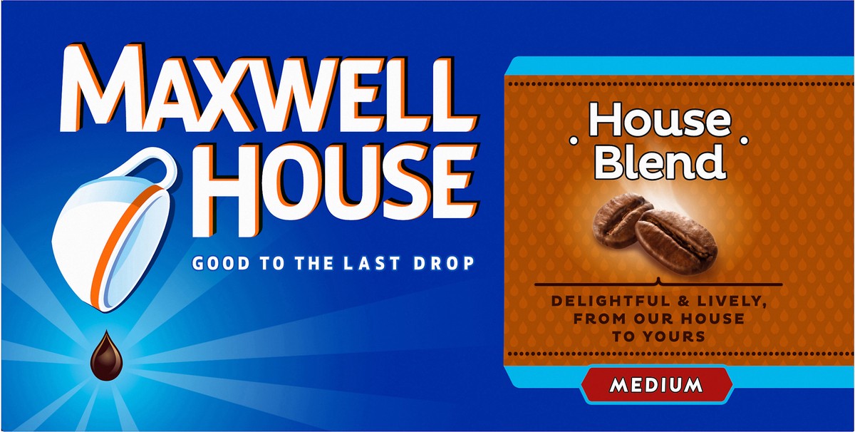 slide 4 of 9, Maxwell House House Blend Medium Roast K-Cup Coffee Pods, 32 ct Box, 32 ct