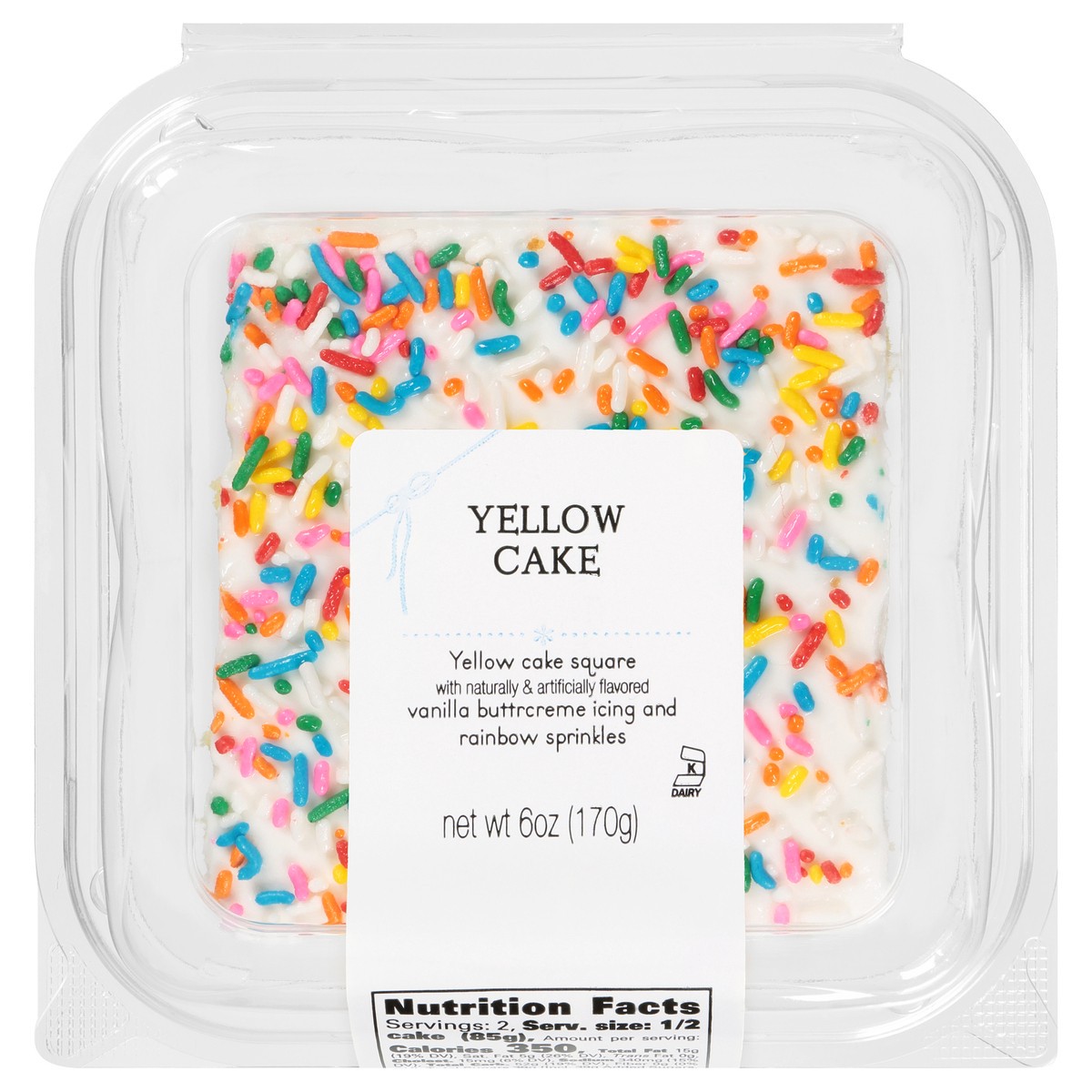 slide 9 of 9, Our Specialty Treat Shop™ Yellow Cake With Vanilla Icing Cake Square Naturally &, 6 oz