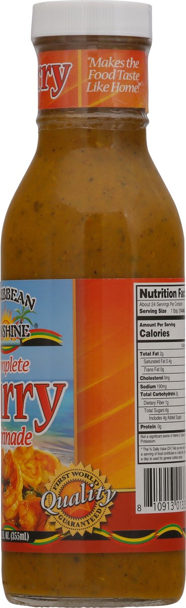 slide 4 of 9, Caribbean Sunshine Curry Complete Marinade - 12 fl oz, 12 fl oz