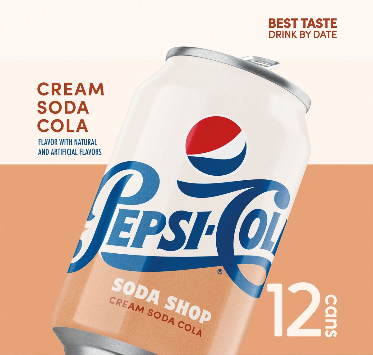 slide 6 of 6, Pepsi Cola, Cream Soda, 12 ct