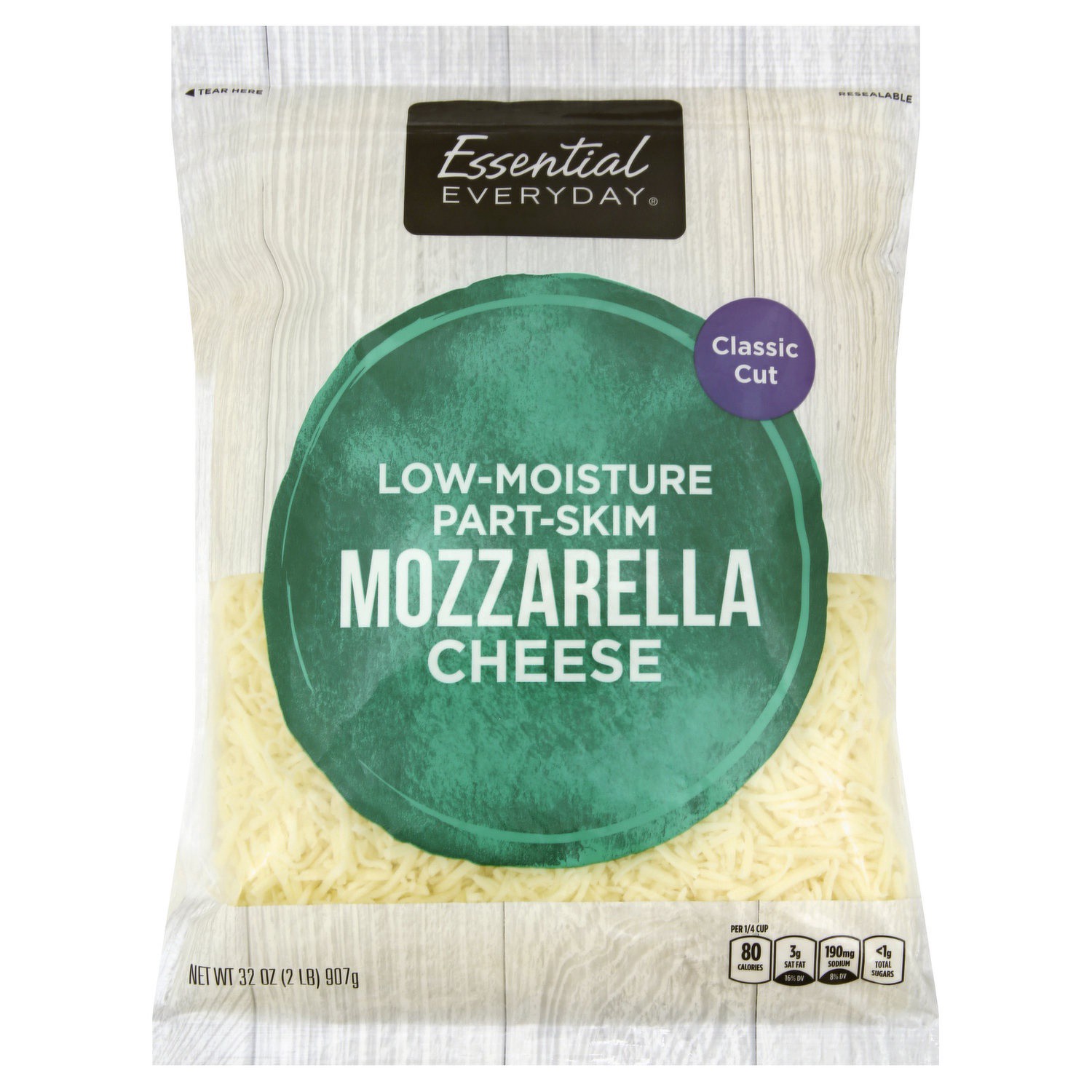 slide 1 of 1, Essential Everyday Ee Shred Mozzarella, 32 oz