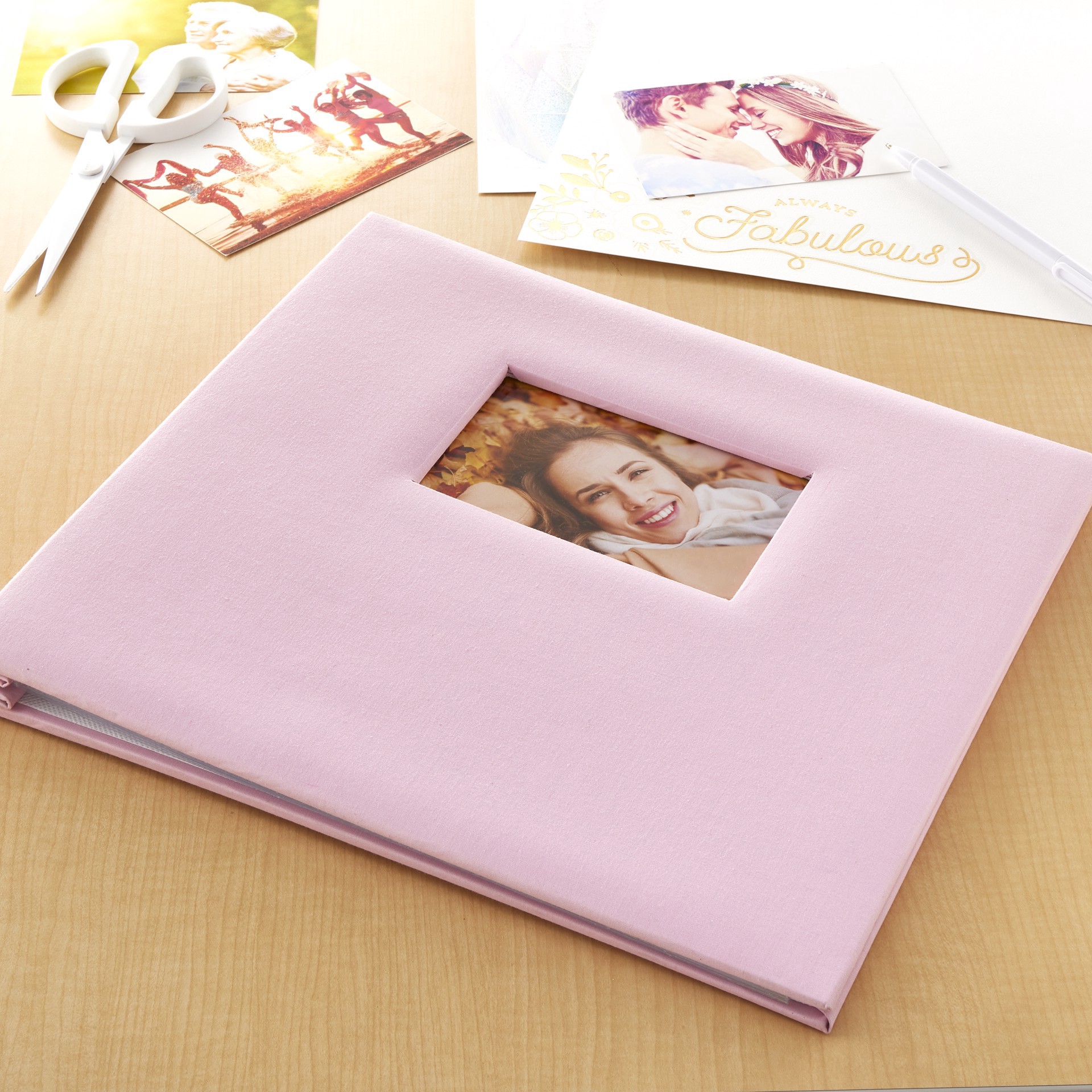 slide 3 of 4, 12" X 12" Cloth Scrapbook Album By Recollections, 12 in x 12 in