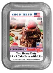 Handi Foil Heavy Duty 13x9 Cake Pans W Lids