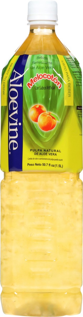 slide 10 of 14, Aloevine Refreshing Peach Aloe Vera Drink 50.7 fl oz, 50.7 fl oz