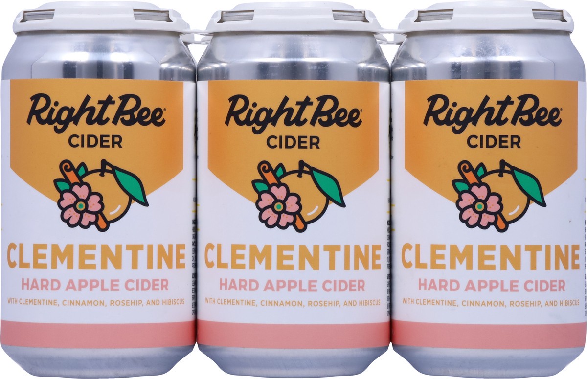 slide 12 of 13, Right Bee Clementine Hard Apple Cider 6 - 12 fl oz Cans, 6 ct