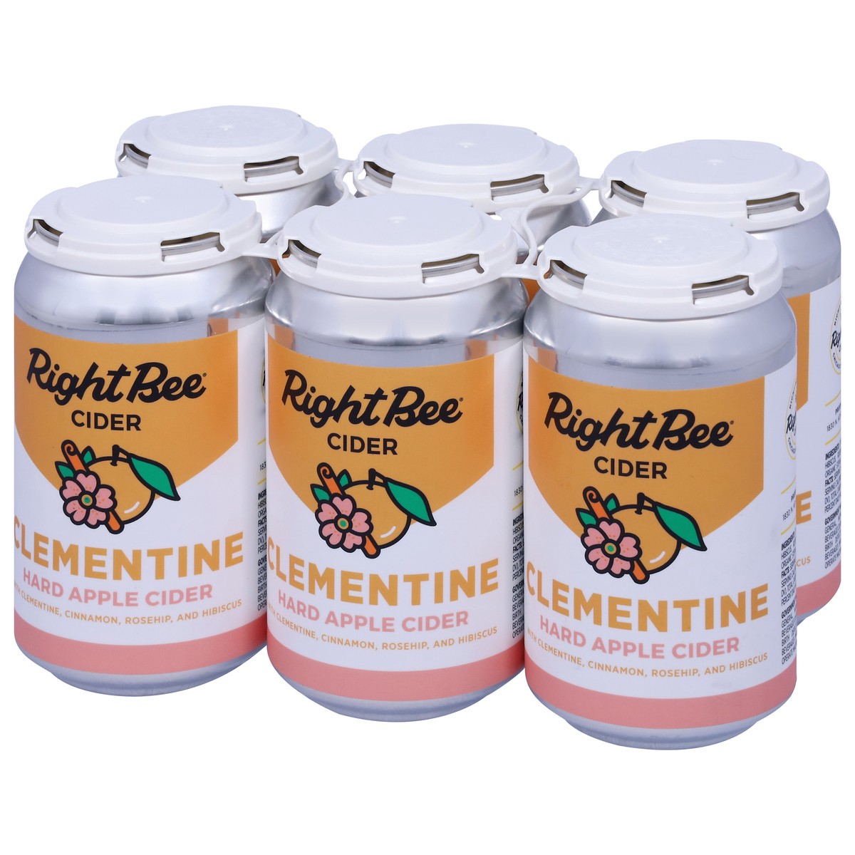 slide 8 of 13, Right Bee Clementine Hard Apple Cider 6 - 12 fl oz Cans, 6 ct