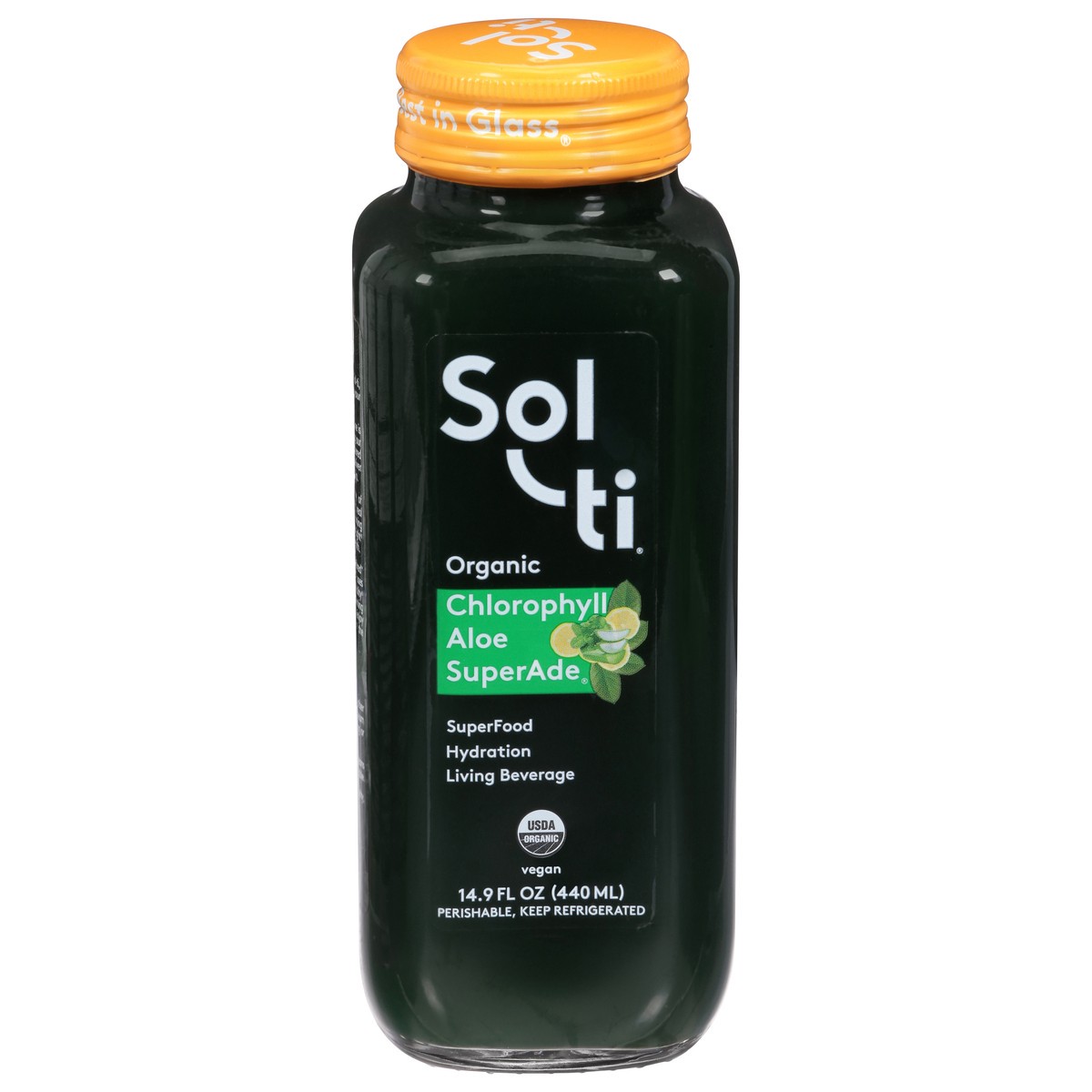 slide 1 of 21, Sol-ti Organic Chlorophyll Aloe SuperAde Living Beverage 14.9 fl oz, 14.90 fl oz