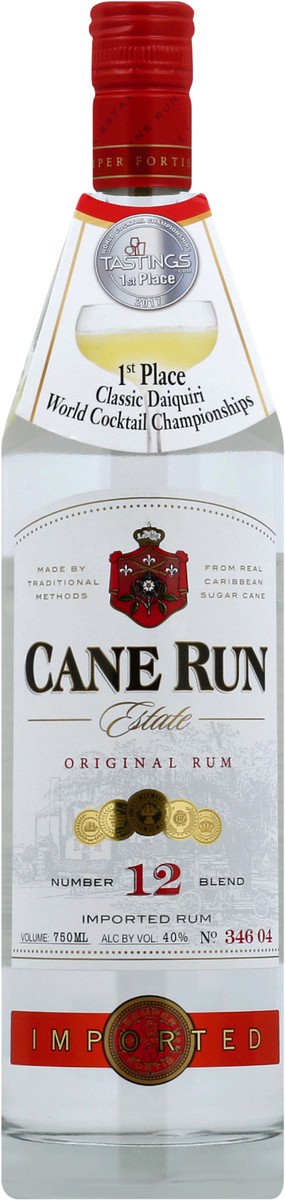 slide 4 of 4, Cane Run White Rum, 750ml 80 Proof, 750 ml