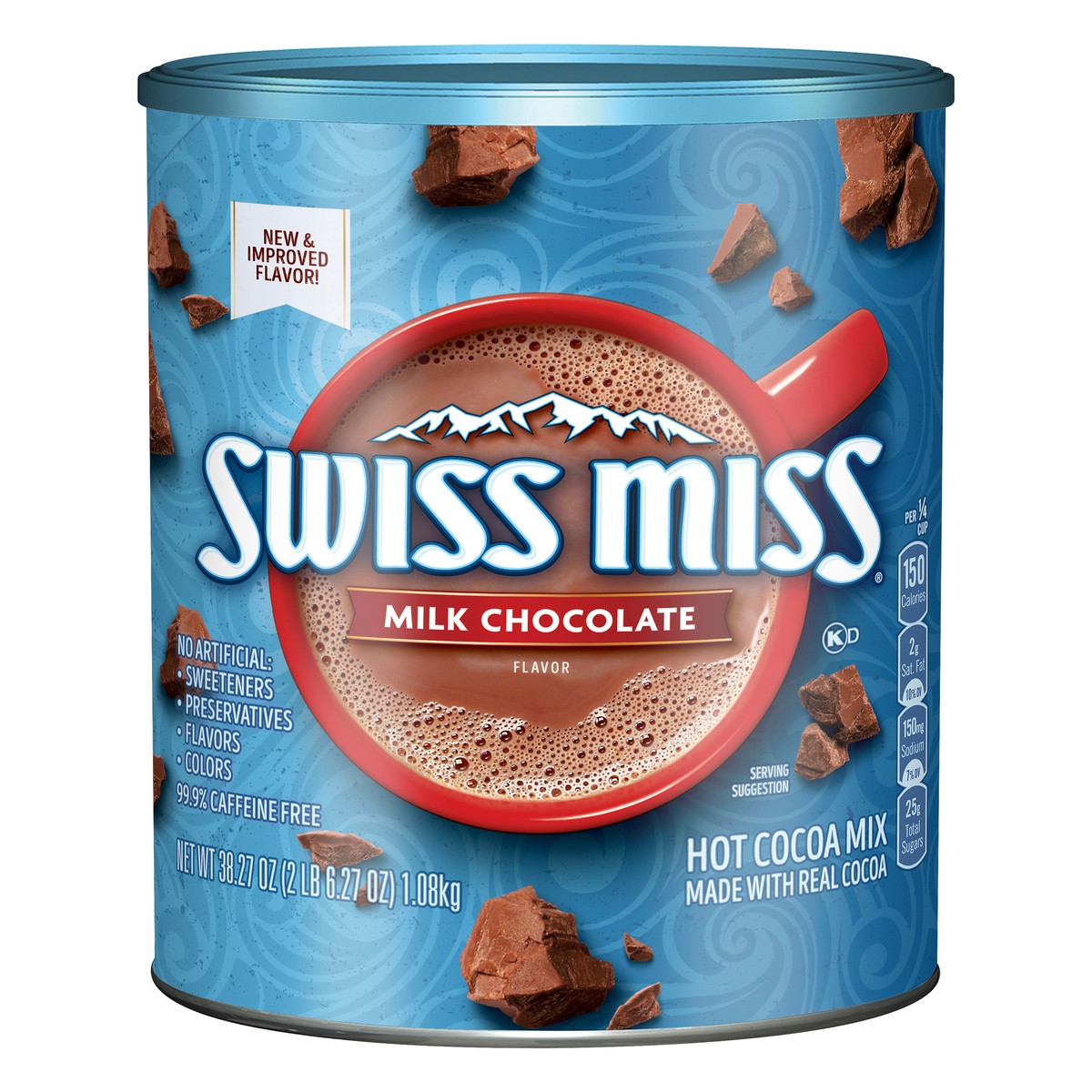 slide 1 of 4, Swiss Miss Milk Chocolate Flavored Hot Cocoa Mix, 38.27 oz