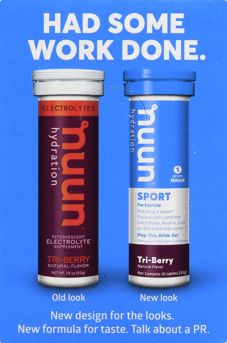 slide 6 of 9, Nuun Hydration Sport Drink Tablets Tri-berry Flavor, 8 ct