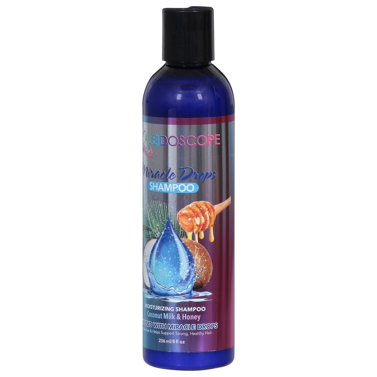 slide 9 of 9, Kaleidoscope Miracle Drops Moisturizing Coconut Milk & Honey Shampoo 8 fl oz, 8 fl oz