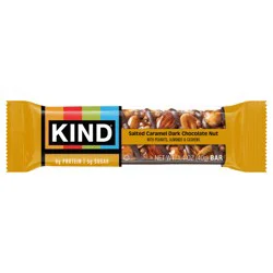 KIND Healthy Snack Bar, Salted Caramel Dark Chocolate Nut, 5g Sugar | 6g Protein, Gluten Free Bars, 1.4 OZ, 1 Count