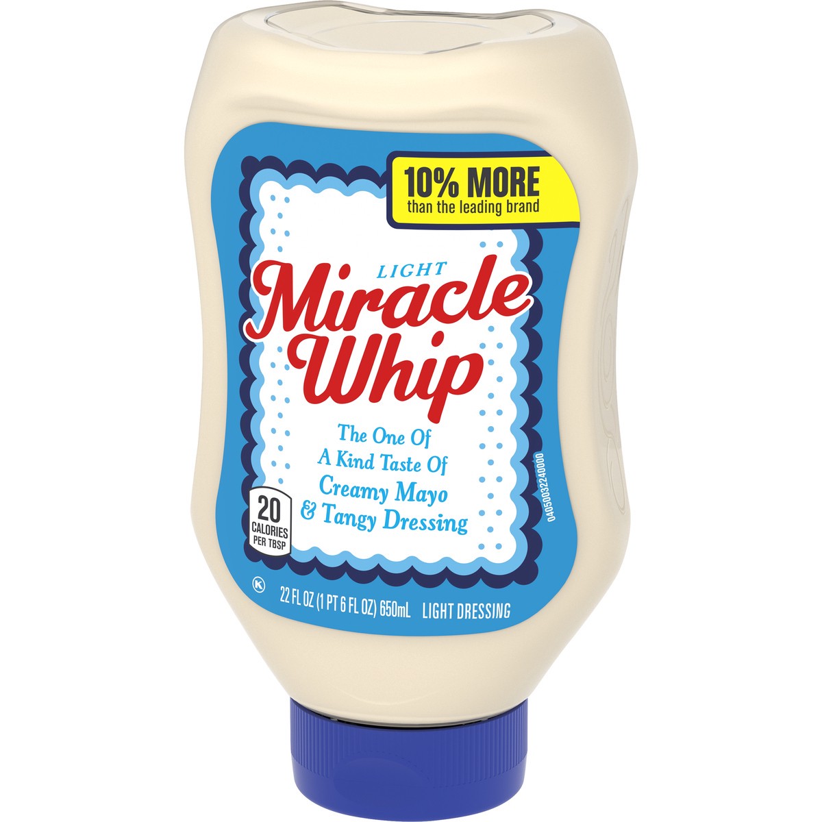 slide 2 of 14, Miracle Whip Light Mayo-like Dressing, 22 fl oz Bottle, 22 fl oz