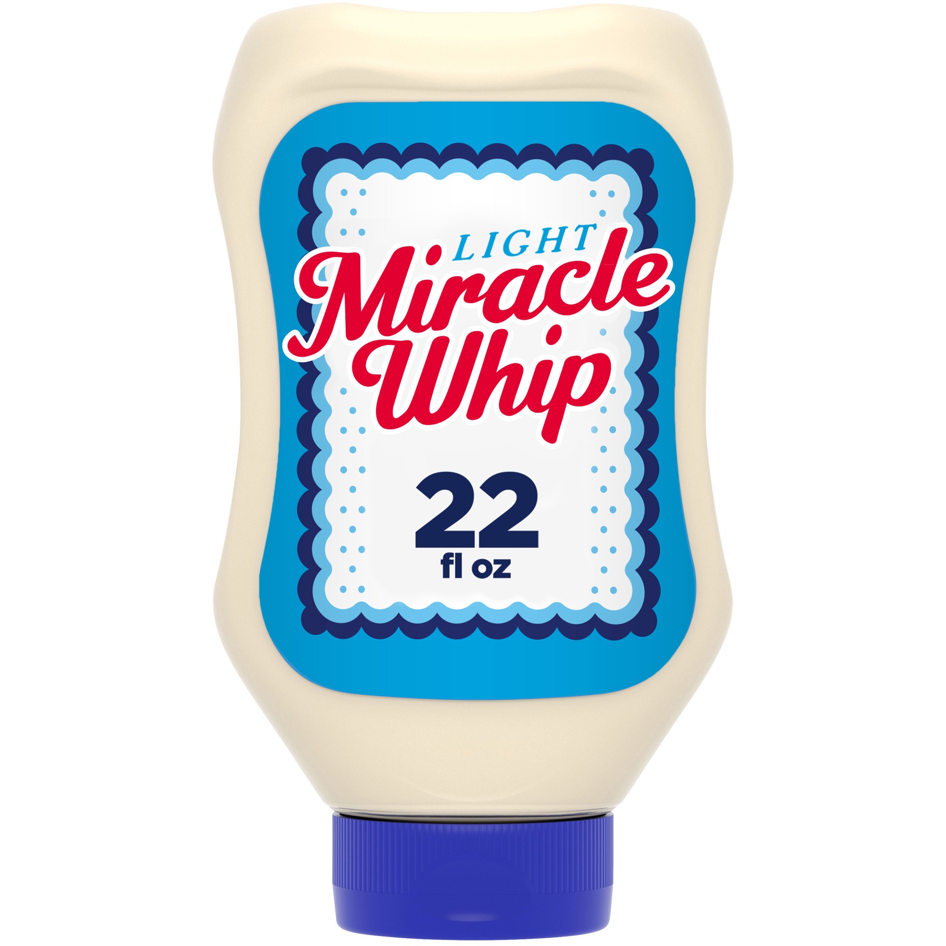 slide 1 of 14, Miracle Whip Light Mayo-like Dressing, 22 fl oz Bottle, 22 fl oz