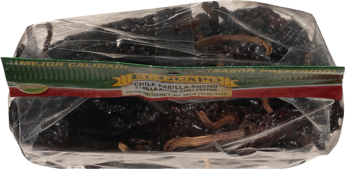 slide 2 of 7, El Guapo Whole Pasilla Ancho Chili Pods (Chile Pasilla Ancho), 16 oz, 16 oz