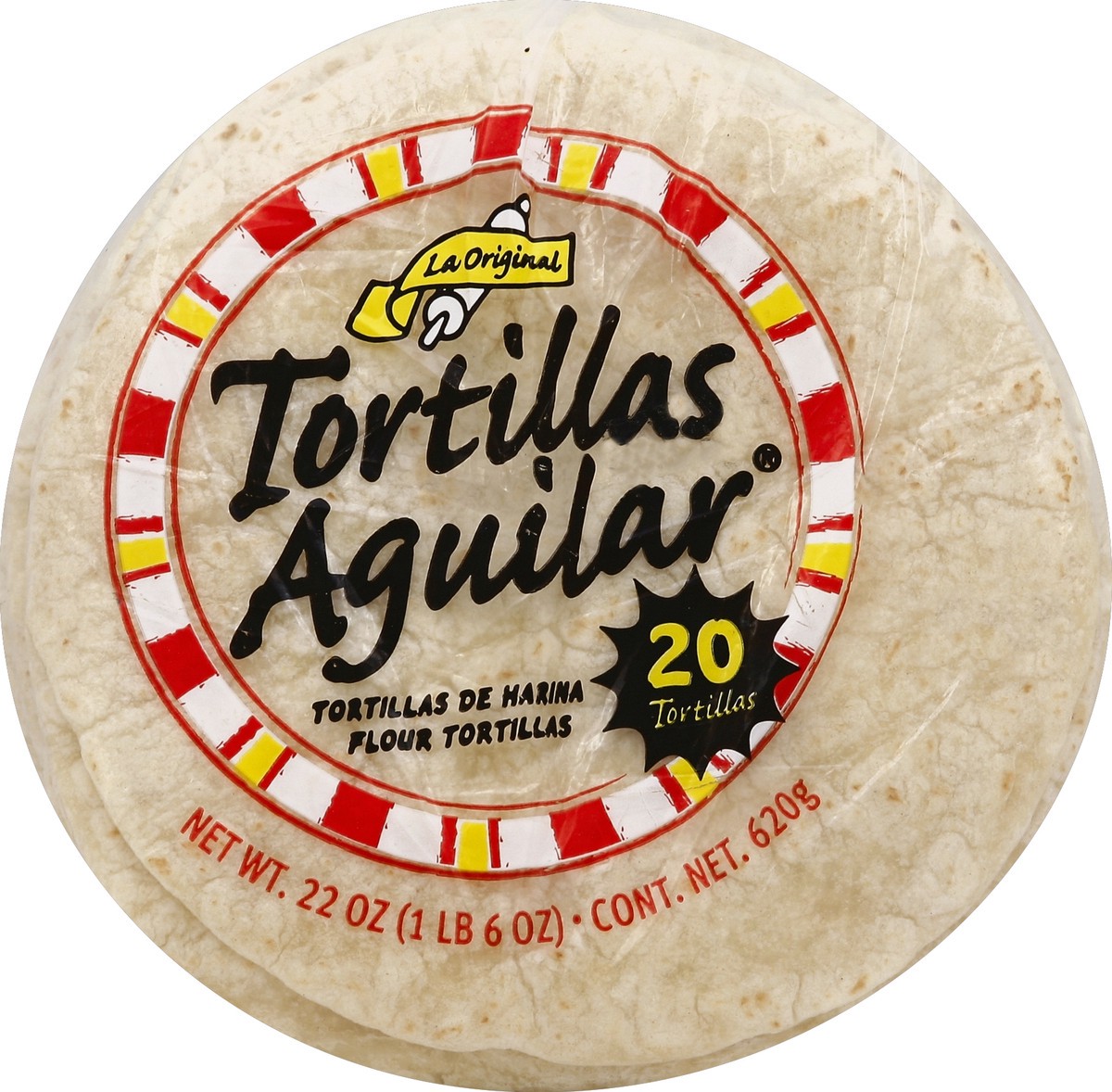 slide 1 of 6, Tortillas Aguilar Flour Tortillas, 20 ct