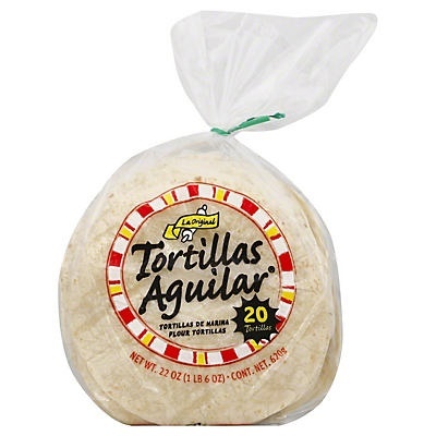 slide 1 of 1, Tortillas Aguilar Flour Tortillas, 20 ct