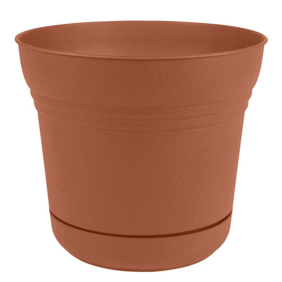 slide 1 of 1, Bloem Saturn Terracotta Planter, 10 in