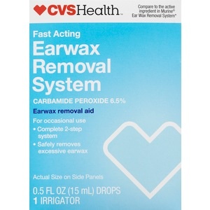 slide 1 of 1, CVS Health Fast Acting Ear Wax Removal System, 1 ct