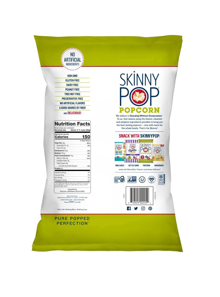 slide 2 of 2, SkinnyPop Reese's Drizzled Popcorn Bag, 20 oz