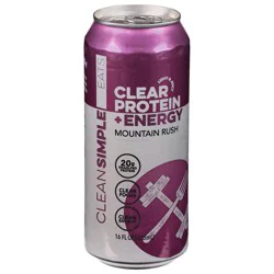 Clean Simple Eats Mountain Rush Clear Protein + Energy 16 fl oz