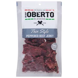 Oh Boy! Oberto Thin Style Peppered Beef Jerky