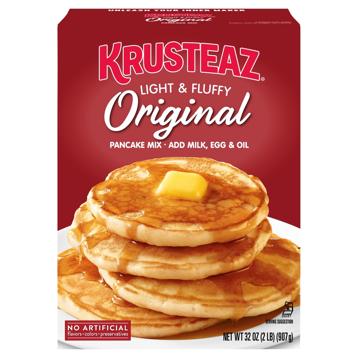 slide 1 of 11, Krusteaz Pancake Mix, 32 oz