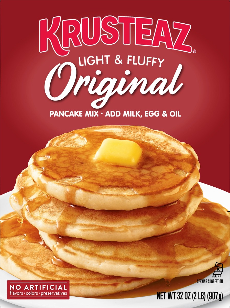 slide 3 of 11, Krusteaz Pancake Mix, 32 oz